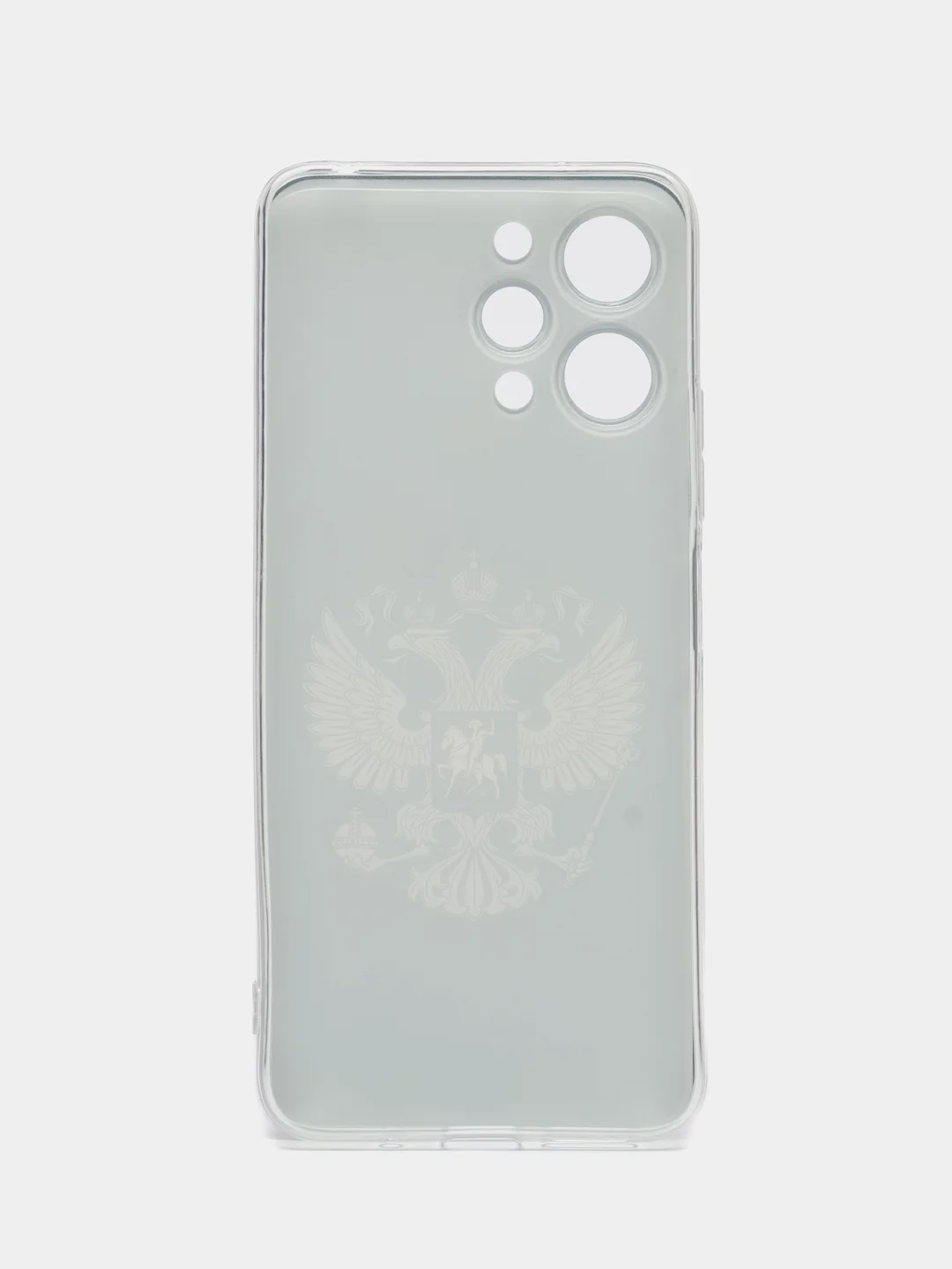 Приглушённый хаки силиконовый чехол на Xiaomi Redmi 12 (Редми 12), прозрачный, с рисунком, защита камеры
