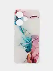 Ледяной чехол на Infinix Hot 30i (Инфиникс Хот 30и) с рисунком, прозрачный