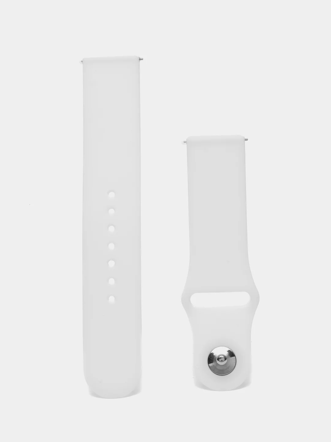 Белый ремешок для часов Xiaomi AmazFit Bip / Samsung Galaxy Watch Active, 22 мм