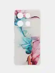 Ледяной чехол для Infinix Note 30 Pro (Инфиникс Нот 30 Про), прозрачный, с рисунком, защита камеры