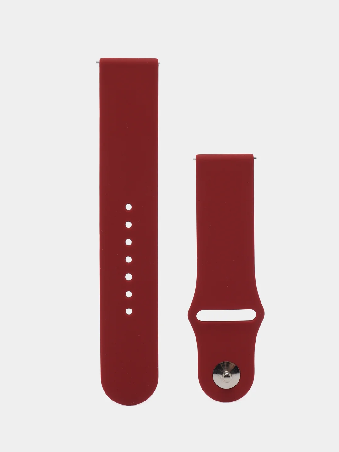 Бордовый ремешок для часов Xiaomi AmazFit Bip / Samsung Galaxy Watch Active, 22 мм
