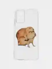 Бежевый чехол прозрачный на Xiaomi Redmi Note 12S (Сяоми Редми Нот 12S), с рисунком, защита камеры