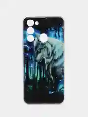 Синий силиконовый чехол на Tecno Spark Go 2022/8С/9 (Текно Спарк Гоу 2022/8С/9)