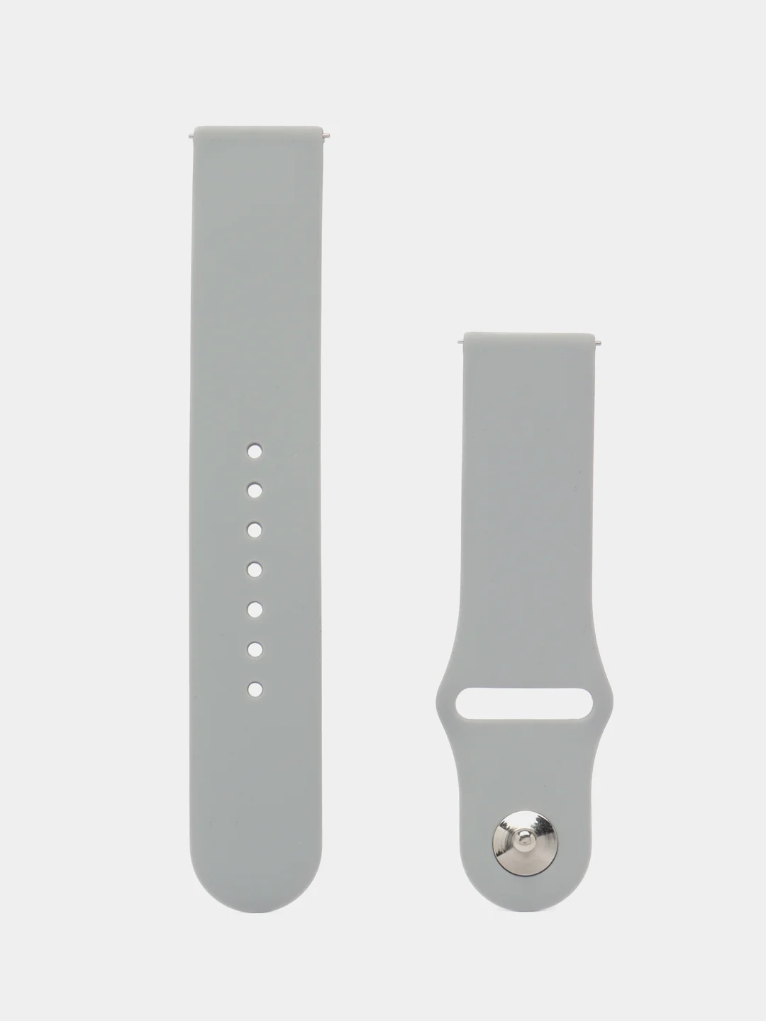 Серый ремешок для часов Xiaomi AmazFit Bip / Samsung Galaxy Watch Active, 22 мм