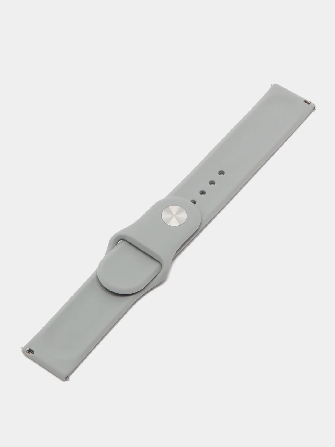 Серый ремешок для часов Xiaomi AmazFit Bip / Samsung Galaxy Watch Active, 22 мм