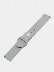 Серый ремешок для часов Xiaomi AmazFit Bip / Samsung Galaxy Watch Active, 22 мм