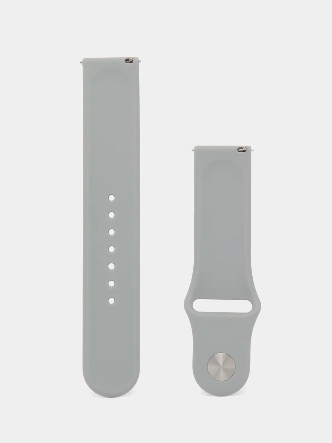 Серый ремешок для часов Xiaomi AmazFit Bip / Samsung Galaxy Watch Active, 22 мм