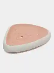 Бежевый мыльница со сливом