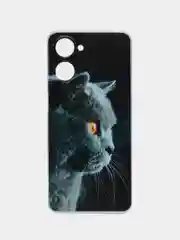 Тёмно-серый силиконовый чехол на Realme 10 4G (Реалми 10 4G)