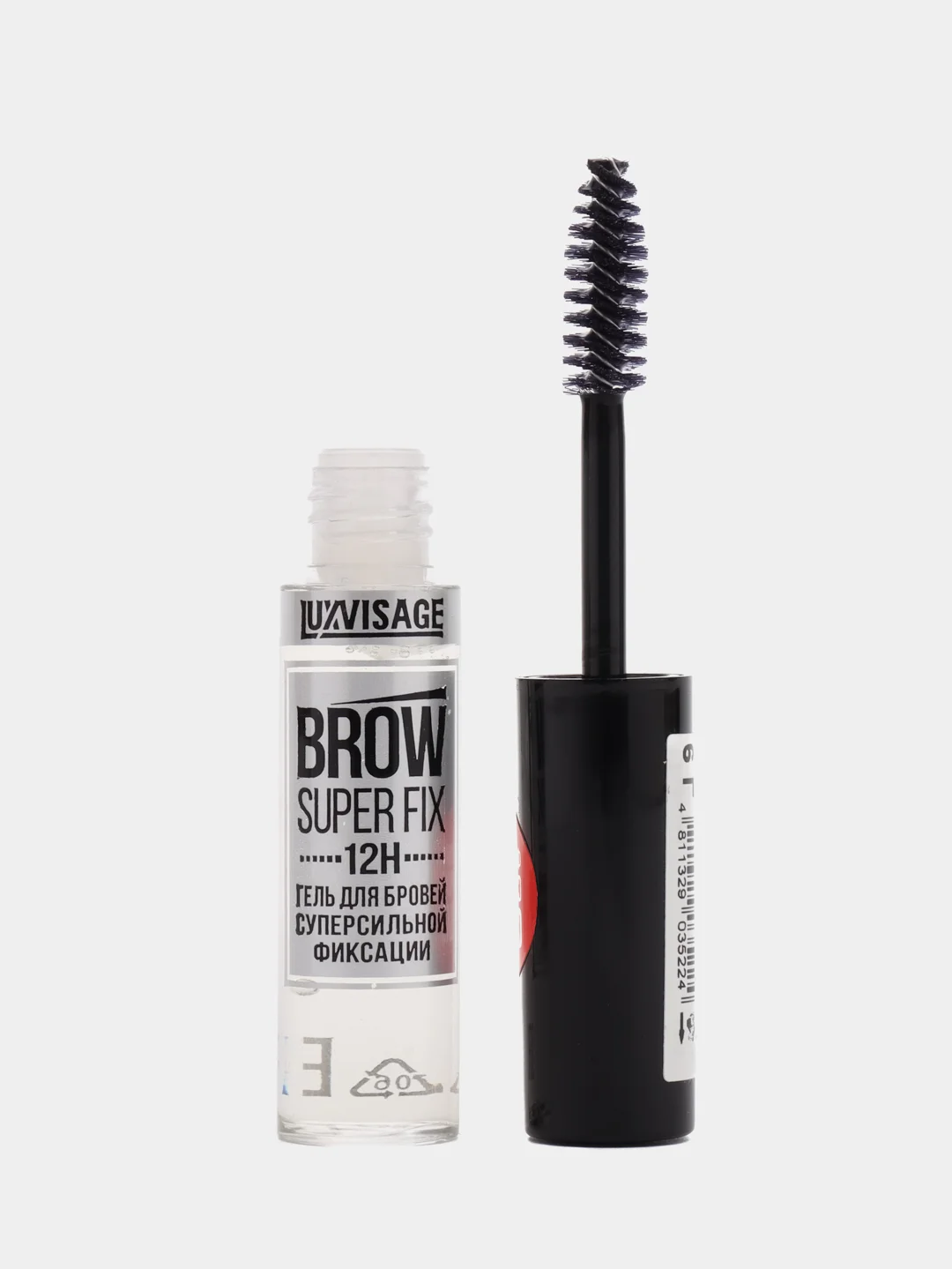 Гель для бровей Luxvisage Brow Super Fix 12H, суперсильной фиксации, бесцветный