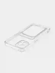 Прозрачный чехол для Nothing Phone (2) силиконовый BROSCORP с карманом для карт и защитой камер