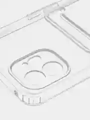 Прозрачный чехол для Nothing Phone (2) силиконовый BROSCORP с карманом для карт и защитой камер