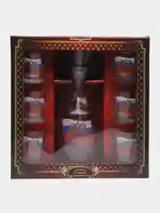 Голубой набор подарочный: графин и стопки, 7 предметов