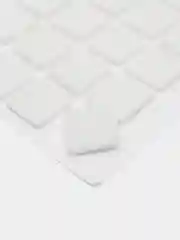 Белый подпятник самоклеящийся 20 x 20 мм, фетр H - 3,5 мм, 40 шт