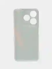 Красный чехол на Tecno Spark 10/10C (Текно Спарк 10/10С), прозрачный, с рисунком, защита камеры