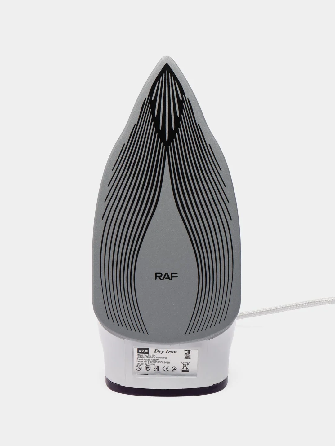 Фиолетовый утюг сухой глажки RAF 1261