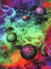 Кулирная гладь "Дальний космос", хлопок с лайкрой, ширина 180 см, 200 г/м