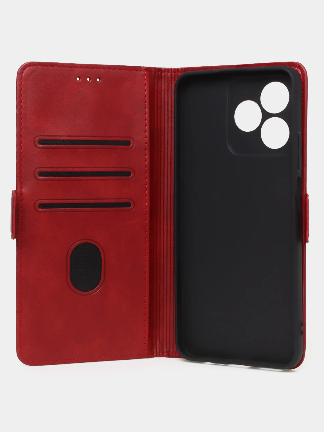 Красный чехол-книжка GQ Lite для Realme Note 50 / Realme C51 / Realme C53 / Narzo N53 из кожи