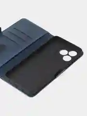 Синий чехол-книжка GQ Lite для Realme Note 50 / Realme C51 / Realme C53 / Narzo N53 из кожи