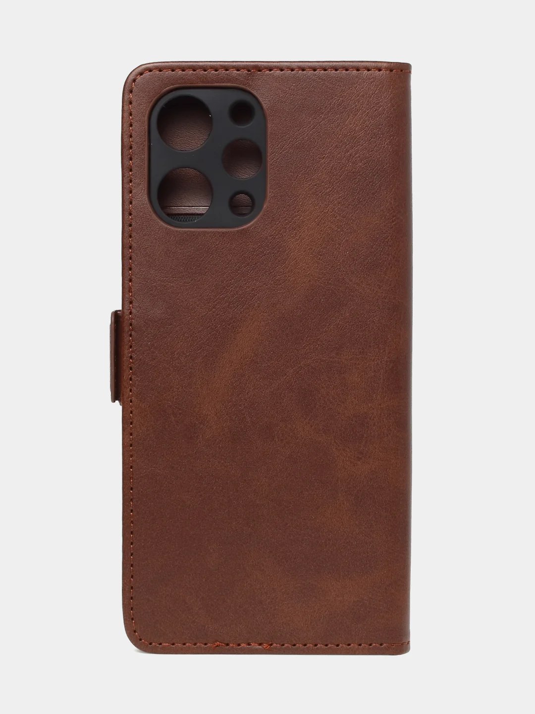Коричневый чехол-книжка GQ Lite для Redmi 12 / Redmi Note 12R / Poco M6 Pro(5G) из искусственной кожи