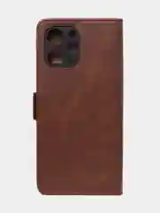 Коричневый чехол-книжка GQ Lite для Redmi 12 / Redmi Note 12R / Poco M6 Pro(5G) из искусственной кожи