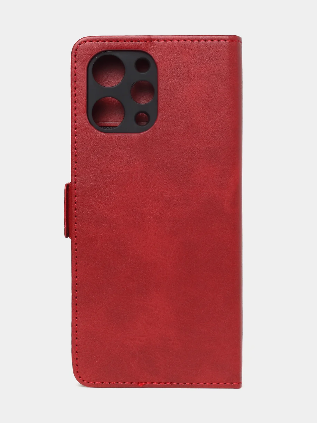 Красный чехол-книжка GQ Lite для Redmi 12 / Redmi Note 12R / Poco M6 Pro(5G) из искусственной кожи