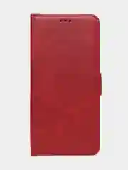 Красный чехол-книжка GQ Lite для Redmi 12 / Redmi Note 12R / Poco M6 Pro(5G) из искусственной кожи