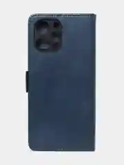 Синий чехол-книжка GQ Lite для Redmi 12 / Redmi Note 12R / Poco M6 Pro(5G) из искусственной кожи