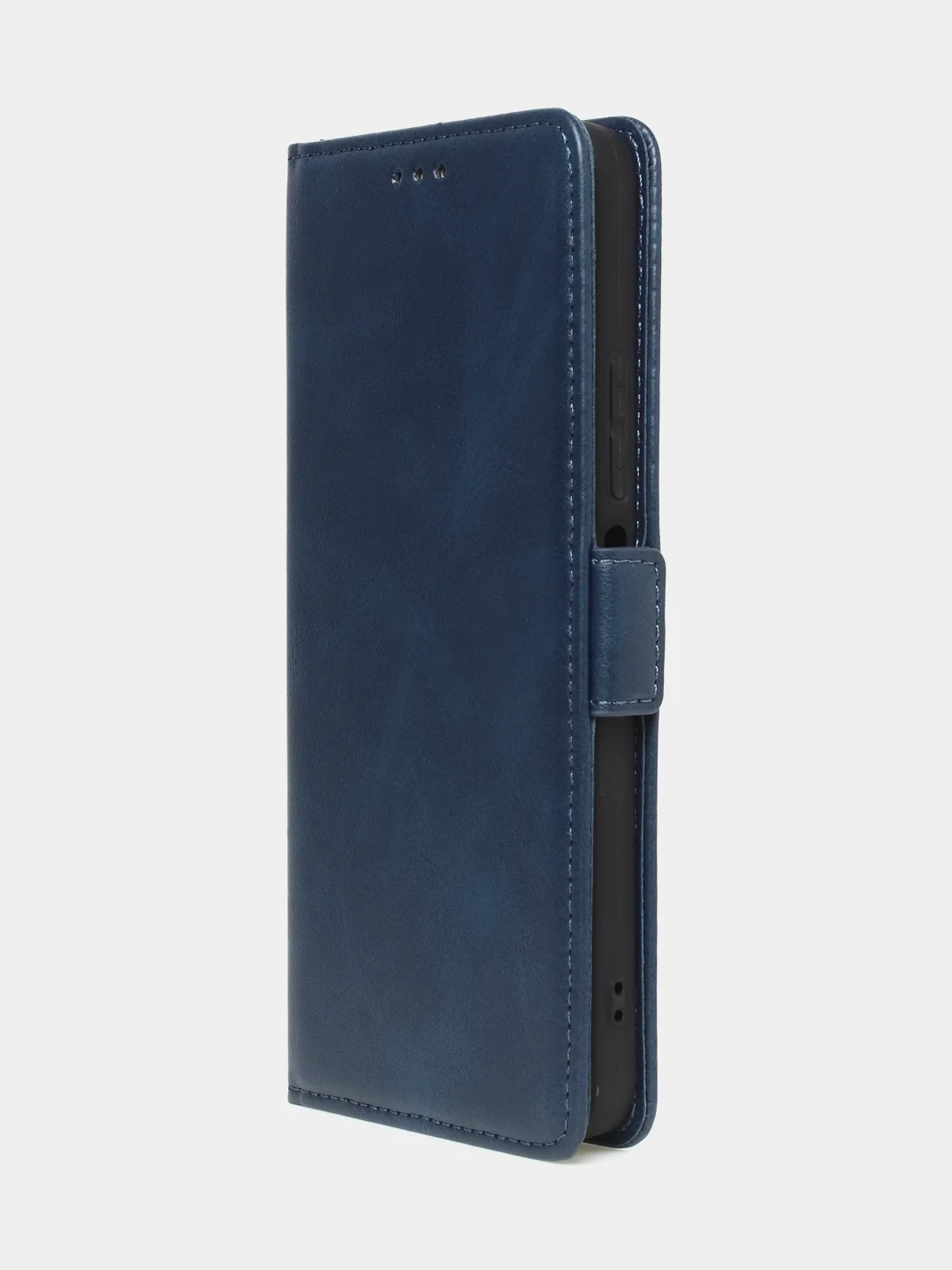 Синий чехол-книжка GQ Lite для Redmi 12 / Redmi Note 12R / Poco M6 Pro(5G) из искусственной кожи