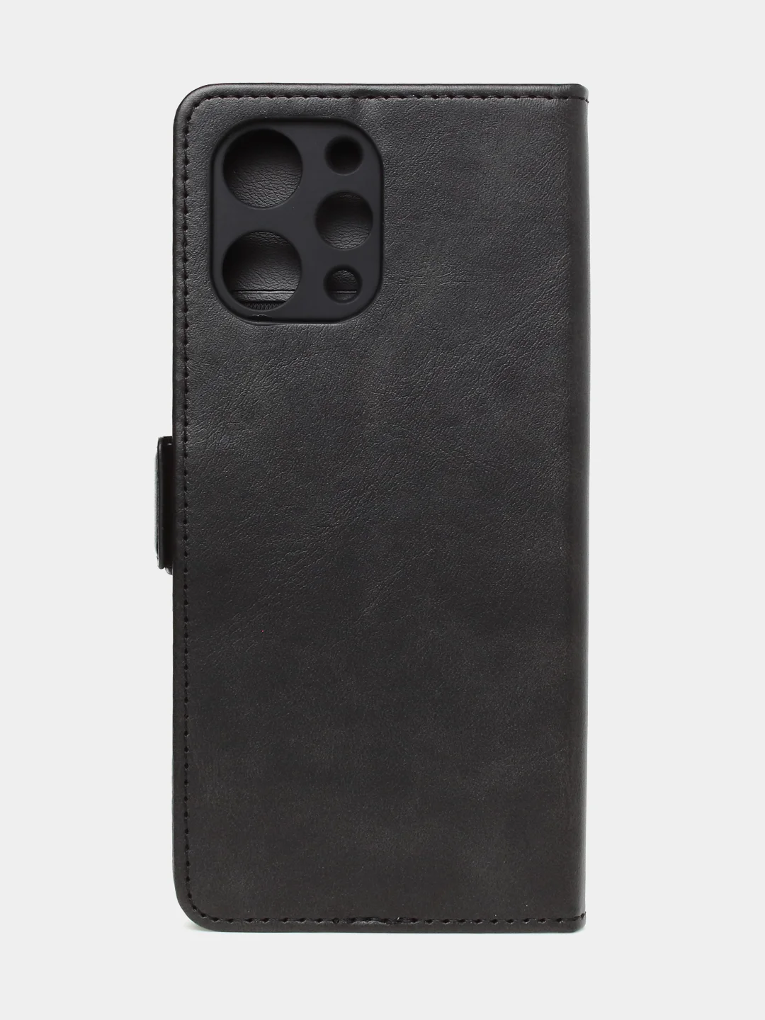 Черный чехол-книжка GQ Lite для Redmi 12 / Redmi Note 12R / Poco M6 Pro(5G) из искусственной кожи