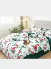 Лесной зеленый комплект постельного белья, евро, сатин