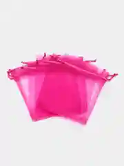 Коралловый набор мешочков из органзы для подарка и украшений.Пакетик подарочный