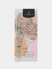 Серебряный ручка шариковая Lorex Contour Love, серия "Slim Chic"