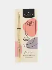 Золотой ручка шариковая Lorex Contour Love, серия "Slim Chic"