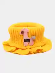 Желтый снуд детский, вязаный, 0-6 лет