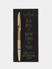 Золотой ручка шариковая автоматическая Lorex Superior, серия "Slim Chic"