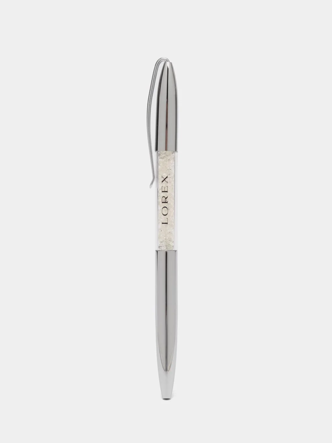 Серебряный ручка шариковая автоматическая Lorex Superior, серия "Slim Chic"