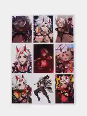 Золотой наклейки-стикеры по игре "Genshin Impact"