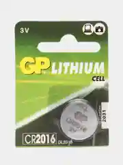 Батарейка CR2016, литиевый элемент питания GP, таблетка