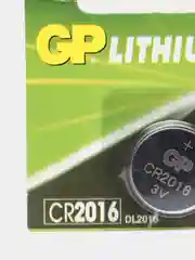 Батарейка CR2016, литиевый элемент питания GP, таблетка