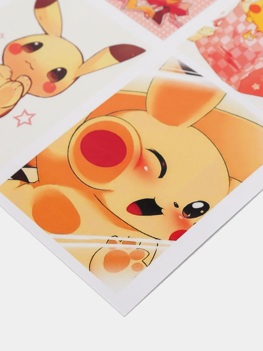 Белый наклейки-стикеры по мотивам аниме Pokemon "Пикачу"