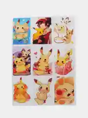 Белый наклейки-стикеры по мотивам аниме Pokemon "Пикачу"
