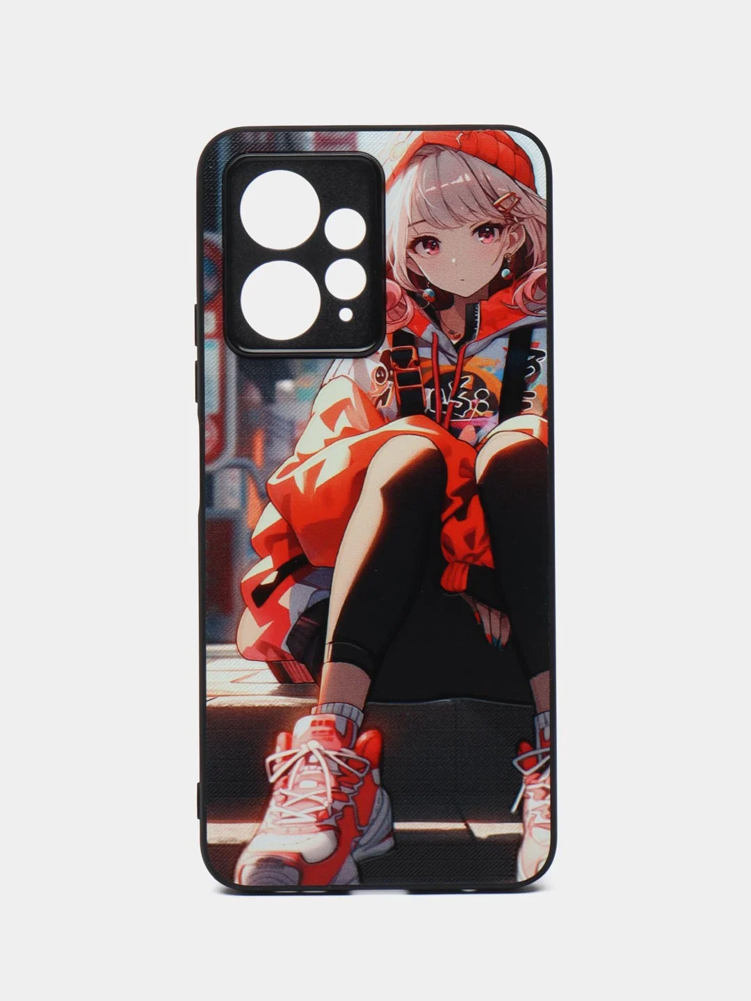 Рыжий чехол с рисунком на Xiaomi Redmi Note 12 4G (Сяоми Редми Нот 12 4G)