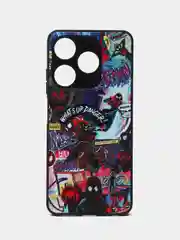 Аметистовый чехол с рисунком на Tecno Spark 10 и Tecno Spark 10C (Текно Спарк 10 и Текно Спарк 10С)