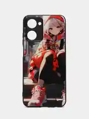 Рыжий чехол с рисунком на Realme 10 4G (Реалми 10 4G)