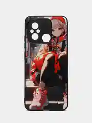 Рыжий чехол с рисунком на Xiaomi Redmi 12C (Сяоми Редми 12Ц)