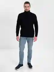Темно-синий водолазка мужская