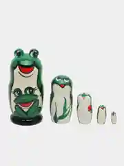 Алый матрёшка, ручная роспись, 10 видов