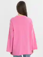 Розовый лонгслив оверсайз, розовый