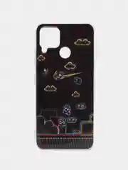 Индиго чехол для телефона Realme 8 / 8 Pro / 8i / C25 / C25S / C21 / C21Y, с рисунком